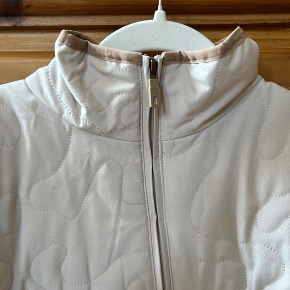 Avalanche Pullover Jacket Quilted Half Zip Off White Women's Size Medium - Picture 8 of 9